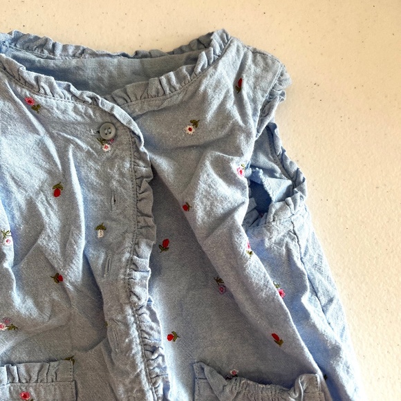 VINTAGE Bubbles. Cotton. Embroidered. Smocking. SUMMER 9-12M - Picture 3 of 16